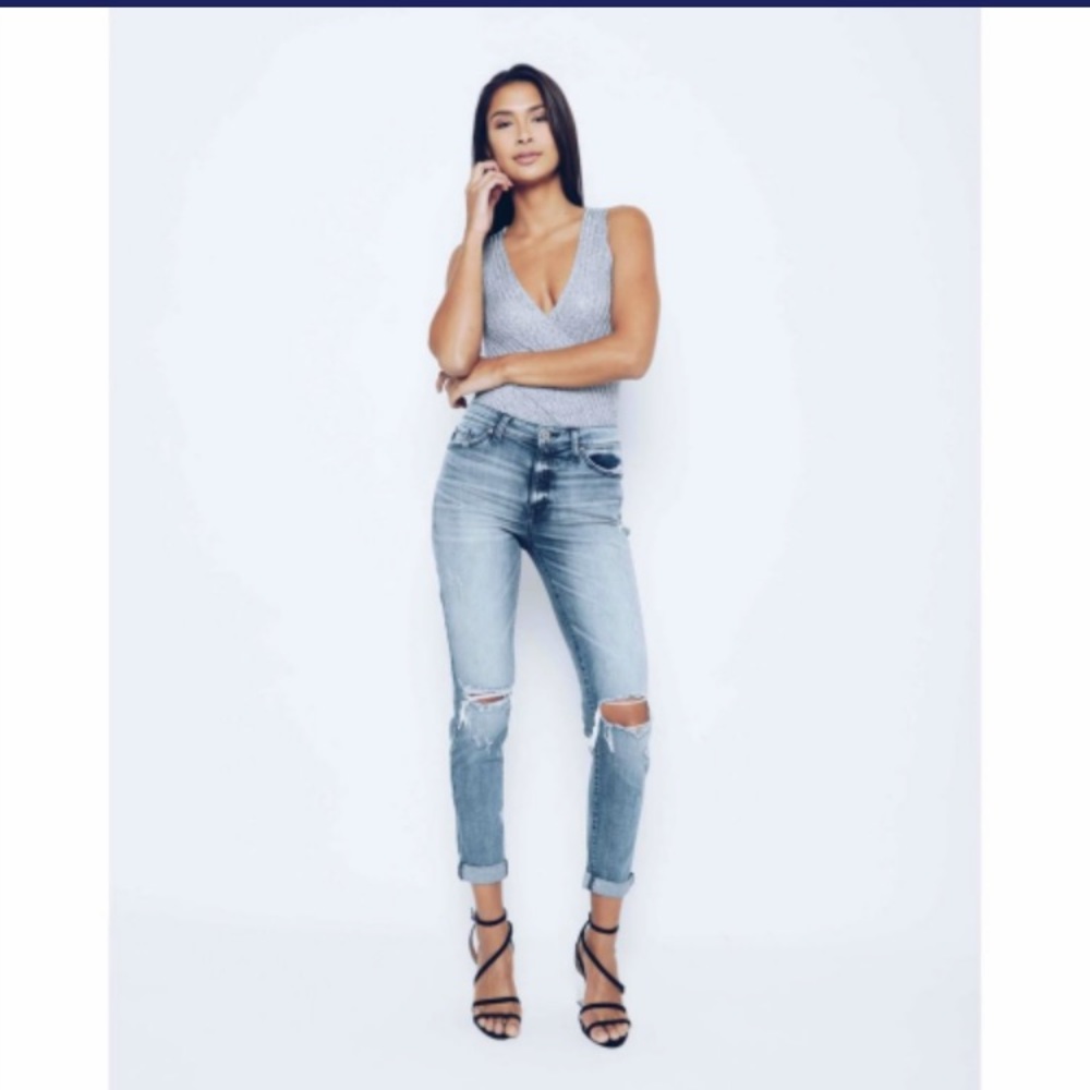 Higher Rise Girlfriend Jeans - KanKan